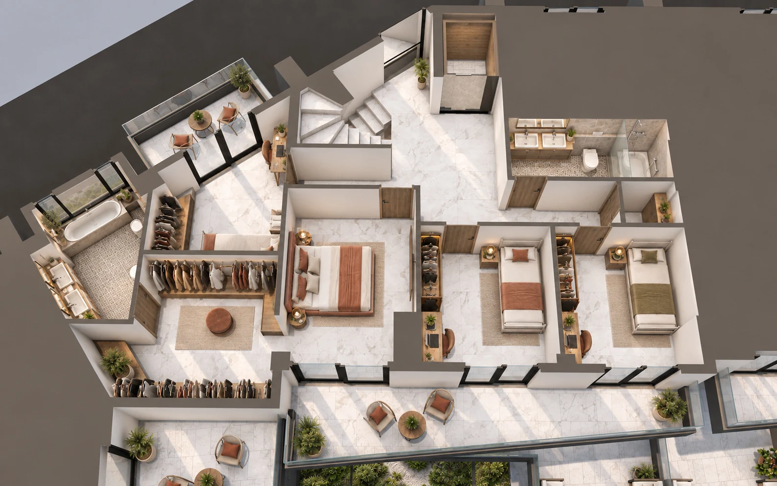 Dafnis 133 · Three-dimensional floor plan, image 02